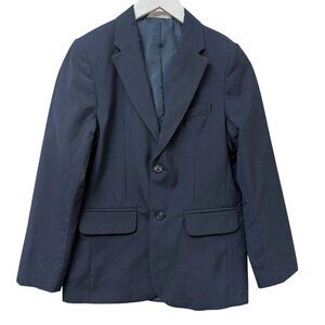 CAT & JACK Boys Blazer Size 12  Navy Blue Suit Jacket Preppy Classic Schoolboy
